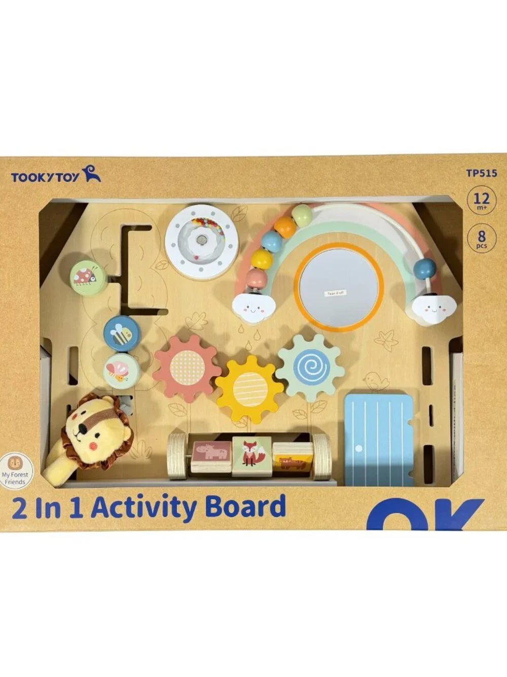 Montessori Wooden Busy Board Activity Board Sensory Learning Toy New